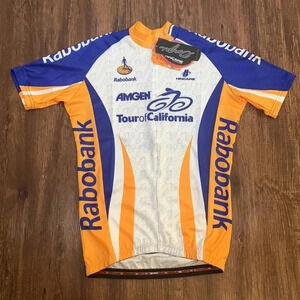 Hncapie Sportswear Bike Cycling Shirt Rabobank Amgen Tour of CA Small New